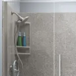 Photo of tempered glass shower door