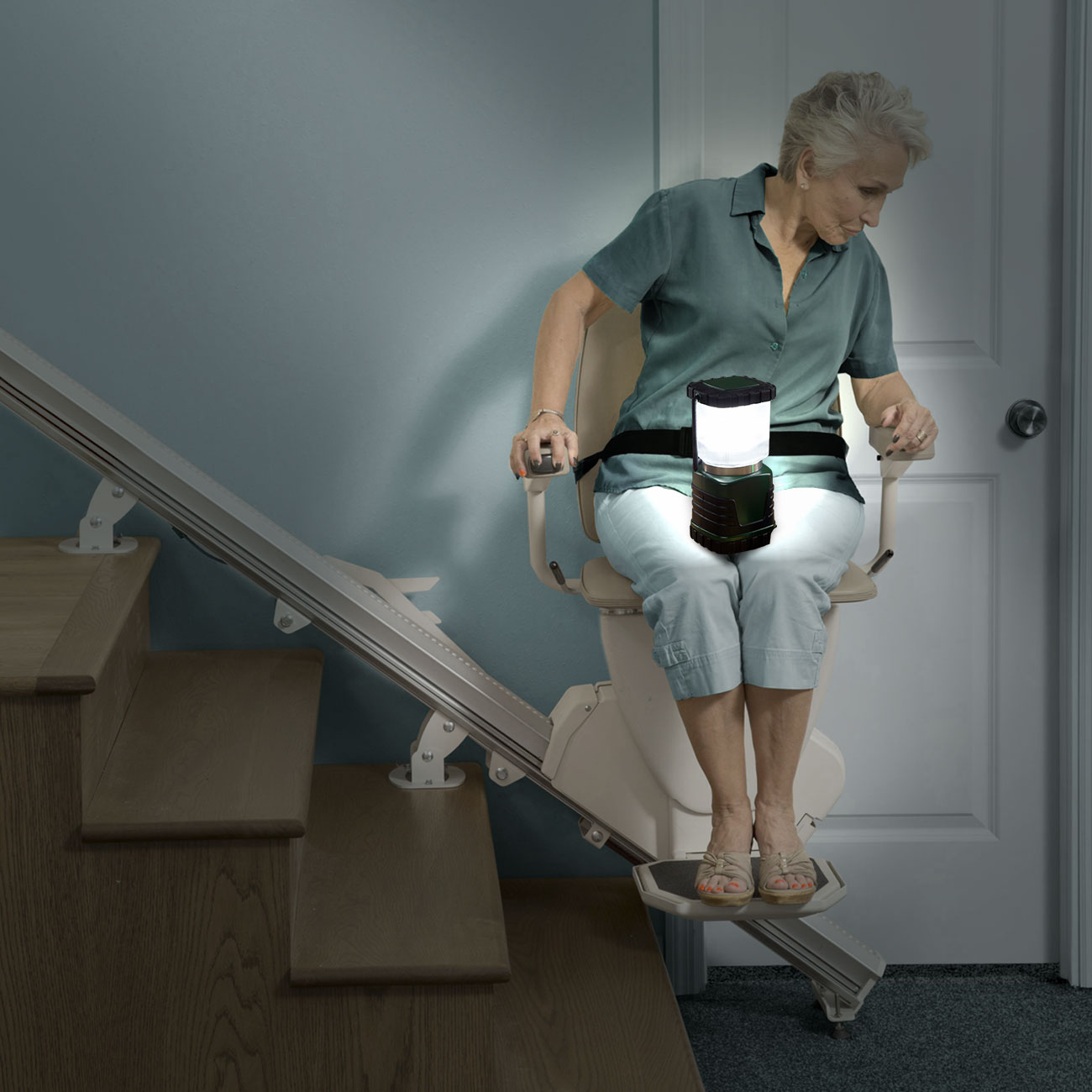 Photo describing how stair-lift will work when power is out