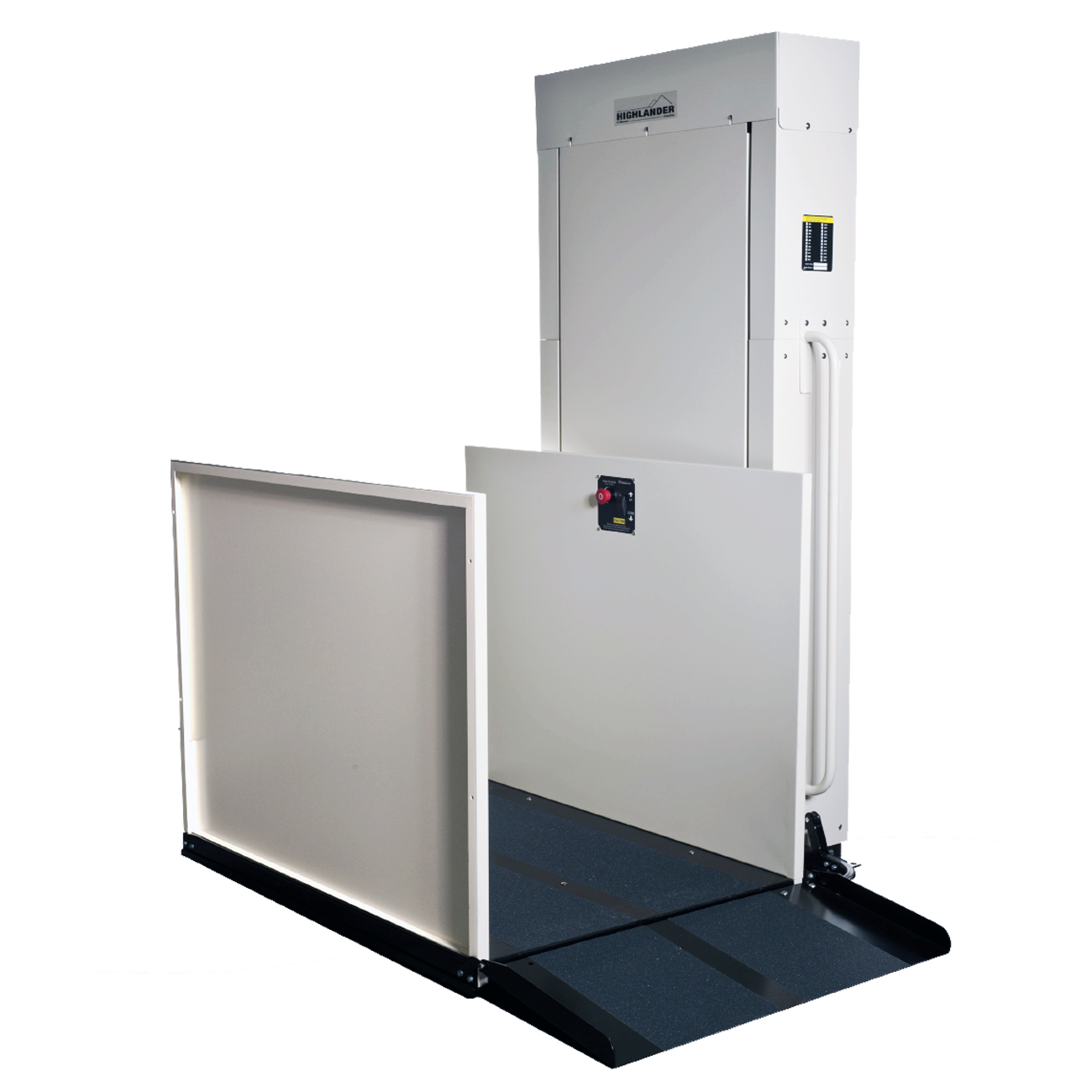 Image of a vertical stair lift
