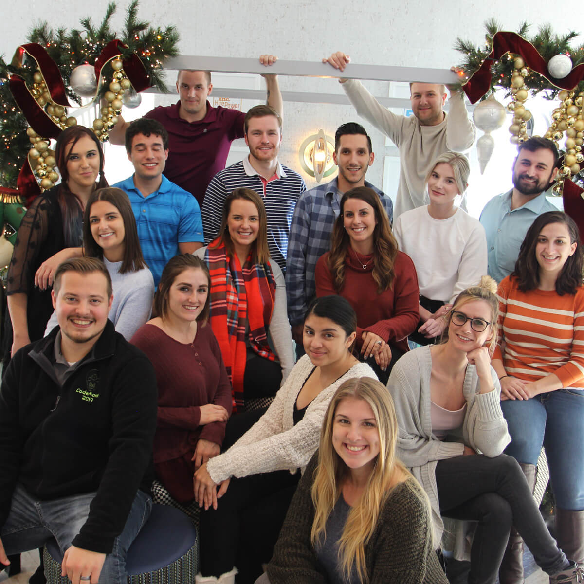 LHSS employees smiling together