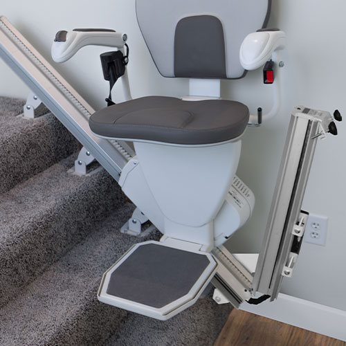 new comfort stair lift with folding rail